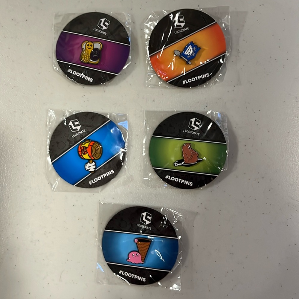 Collection of 5 Loot Crate Pins